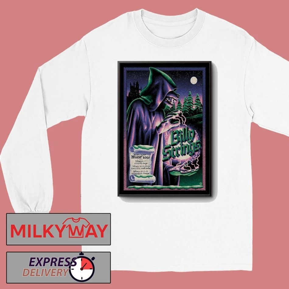 Billy Strings Akins Ford Arena Feb 7, 2026 Concert Poster shirt