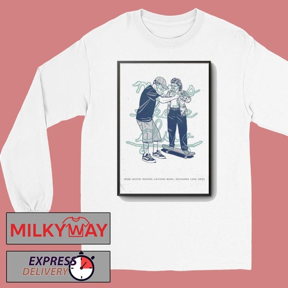Moms Skate Club Jesse Lacey & Friends Eastside Bowl Dec 14 2025 Poster shirt
