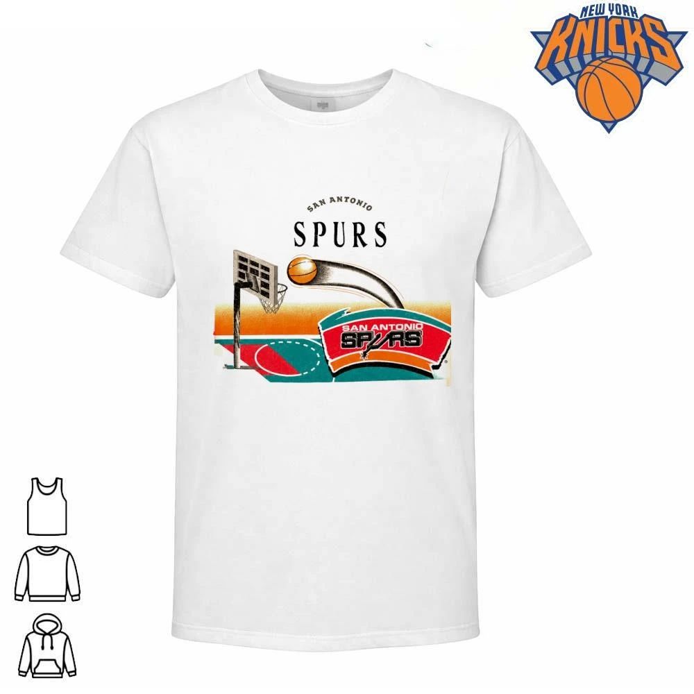San Antonio Spurs Vintage 90s Retro Style Basketball Court Net Graphic NBA Finals 2026 Shirt