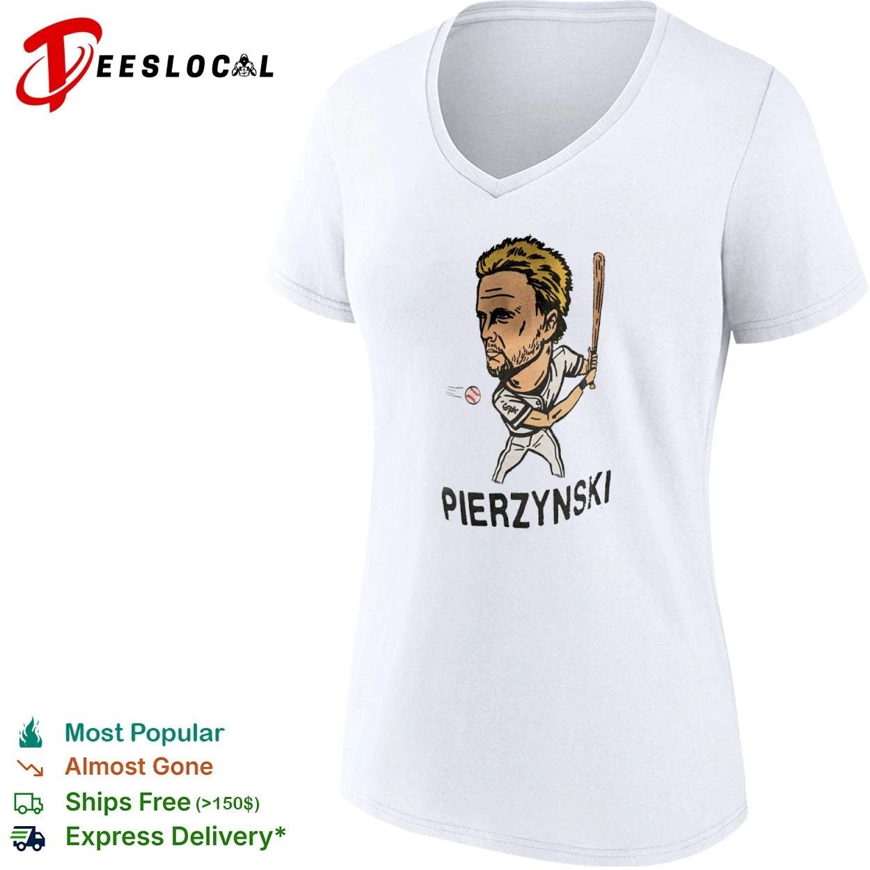 AJ Pierzynski Chicago White Sox Caricature T-shirt