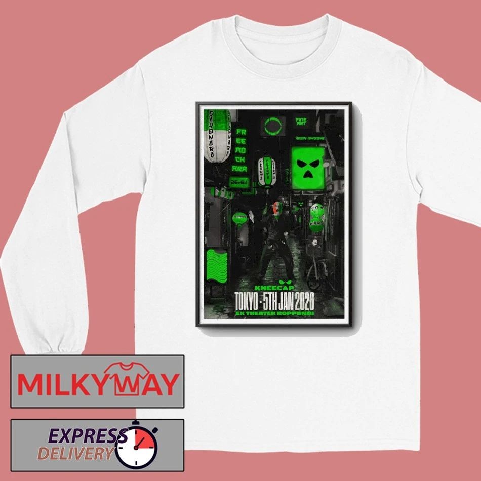 Kneecap Jan 5 2025 Poster Tokyo shirt