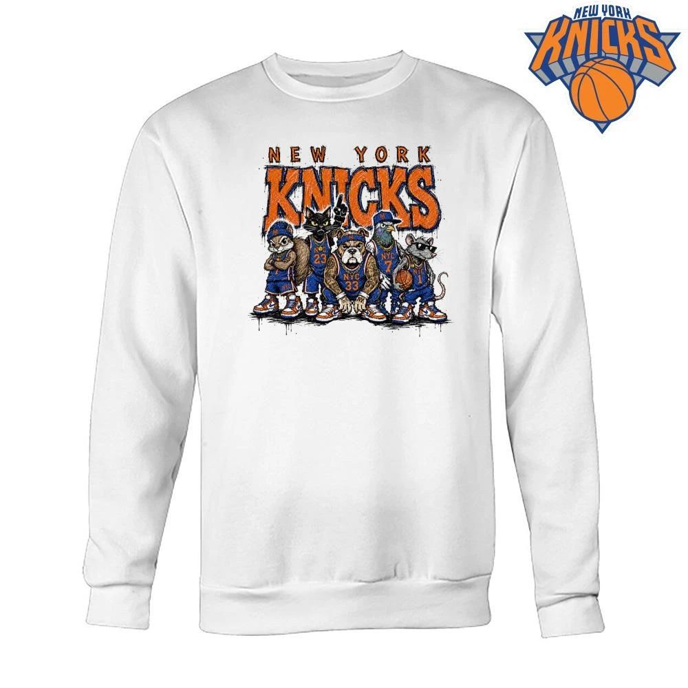 New York Knicks Squad Players Illustration Vintage Basketball Graphic NBA Finals 2026 Shirt