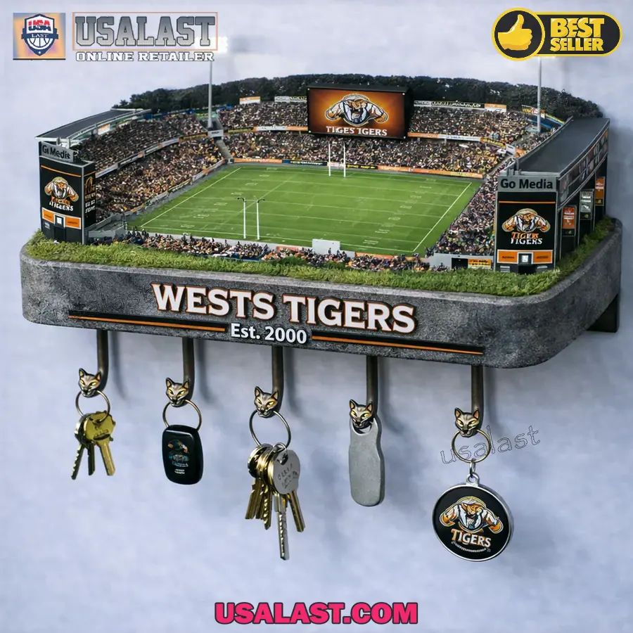 West Tigers Stadium Wall Key Hanger