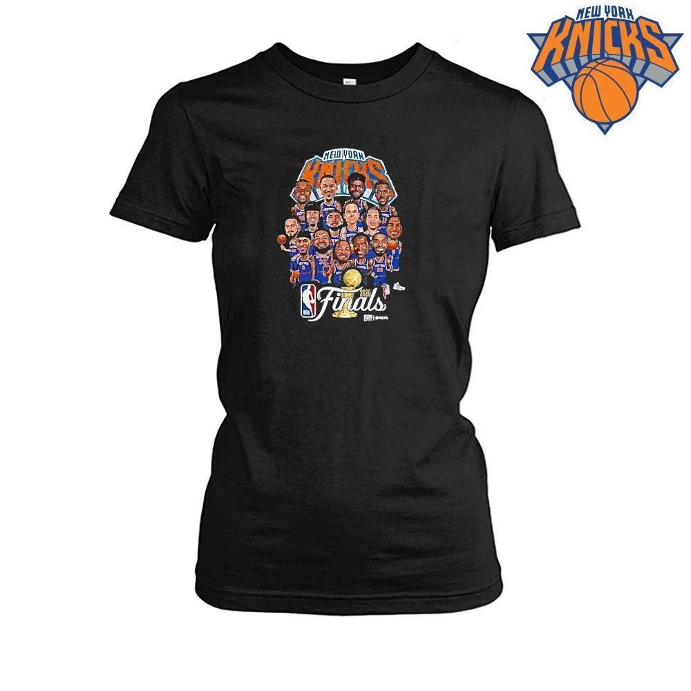 New York Knicks 2026 Nba Finals Champions Team Cartoon Shirt