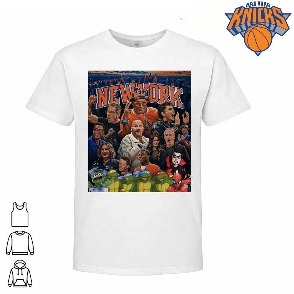 New York Knicks Champions NBA 2026 Danhausen Spike Lee And Famous Celebrities Fans Vintage Graphic Shirt