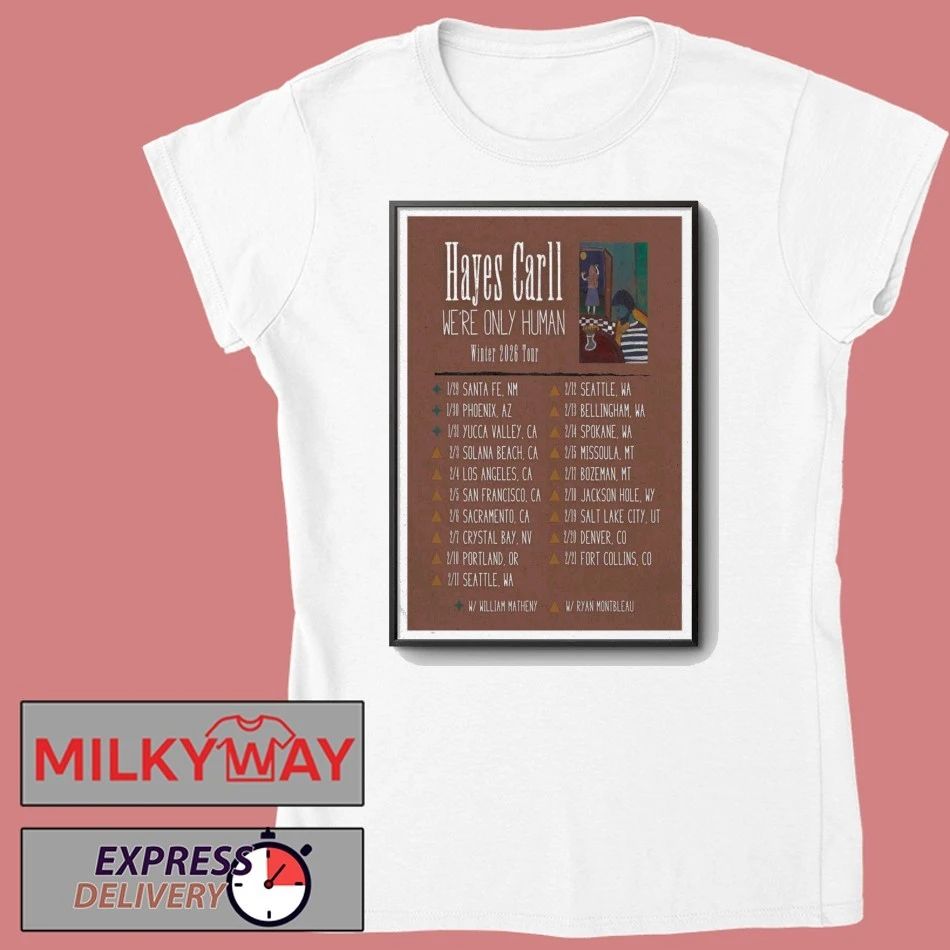 Hayes Carll Winter Tour 2026 Poster shirt