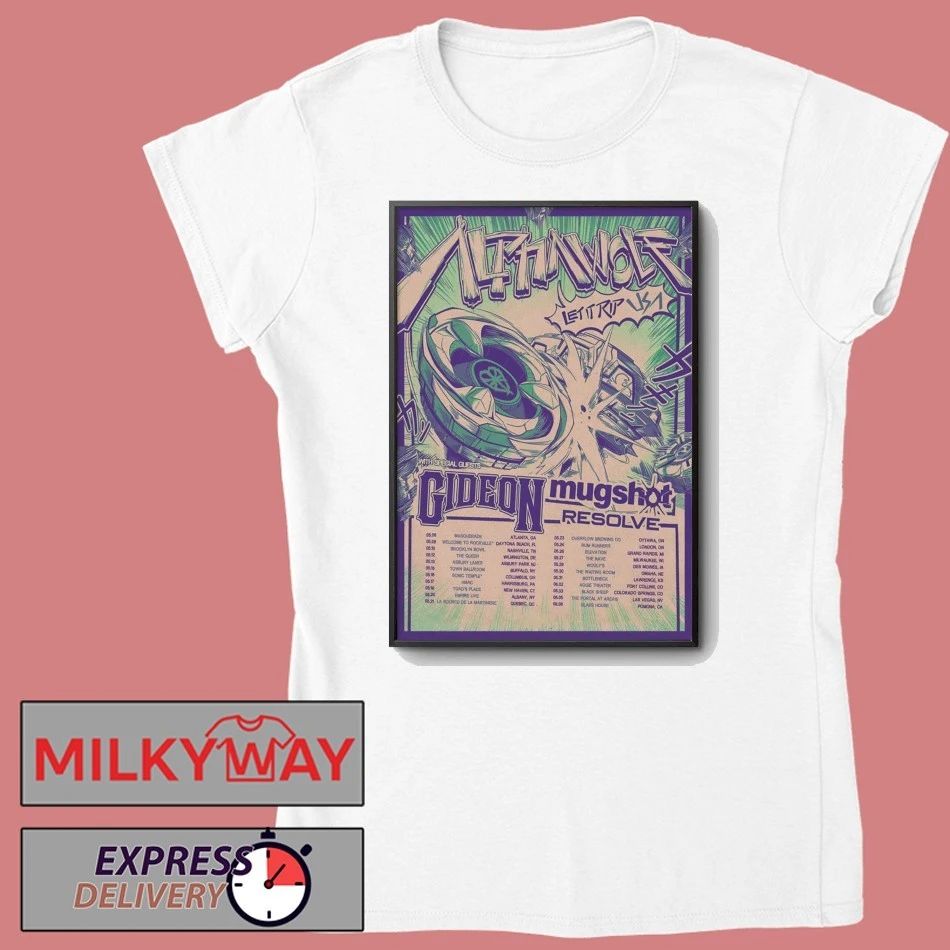 Alpha Wolf Let It Trip USA 2026 Tour Poster shirt