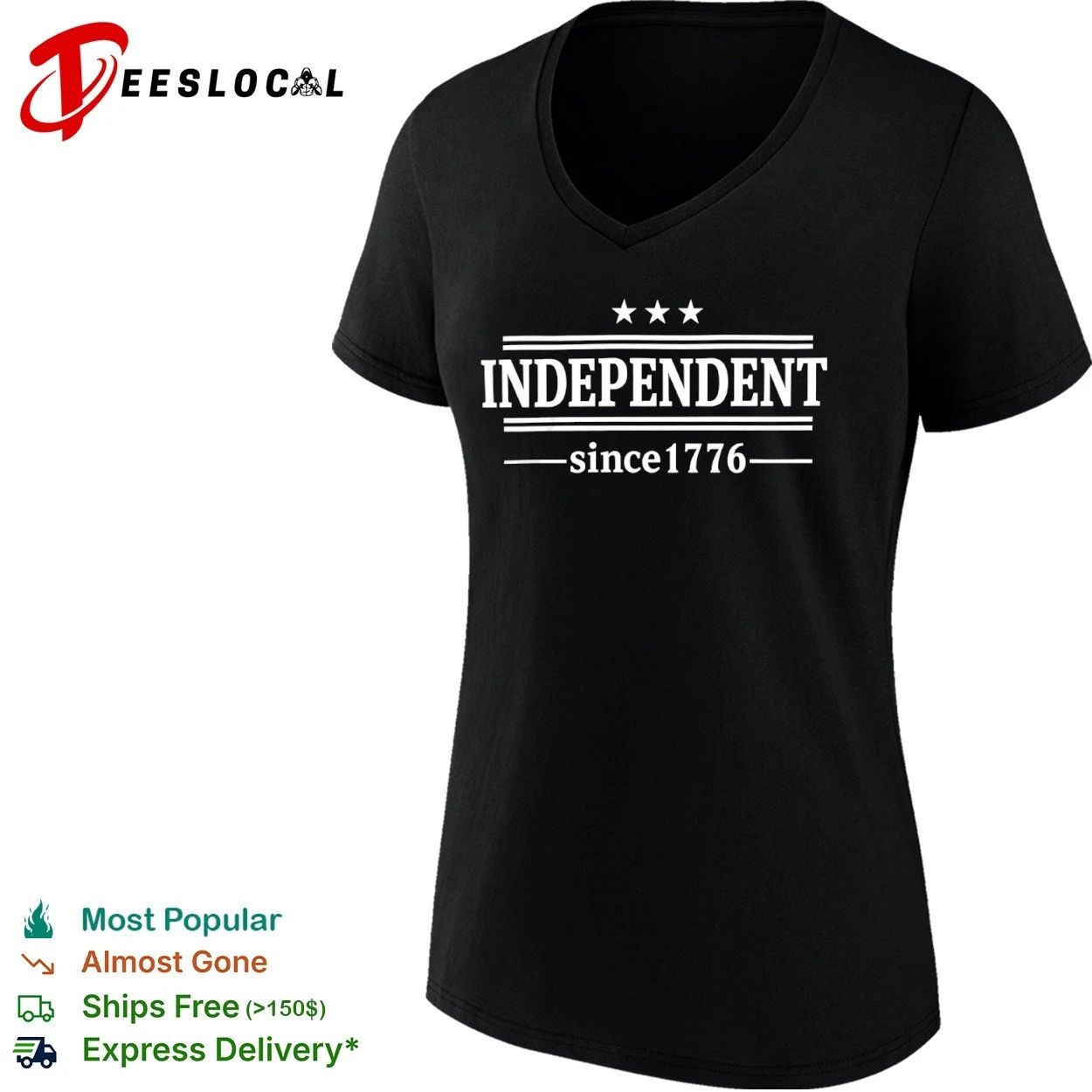 Independent Since 1776 Patriotic Stars T-shirt