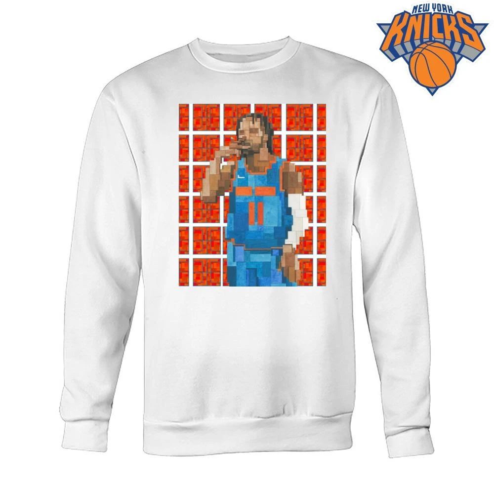 New York Knicks Jalen Brunson 11 Pixel Mosaic Geometric Art Basketball NBA Finals 2026 Shirt