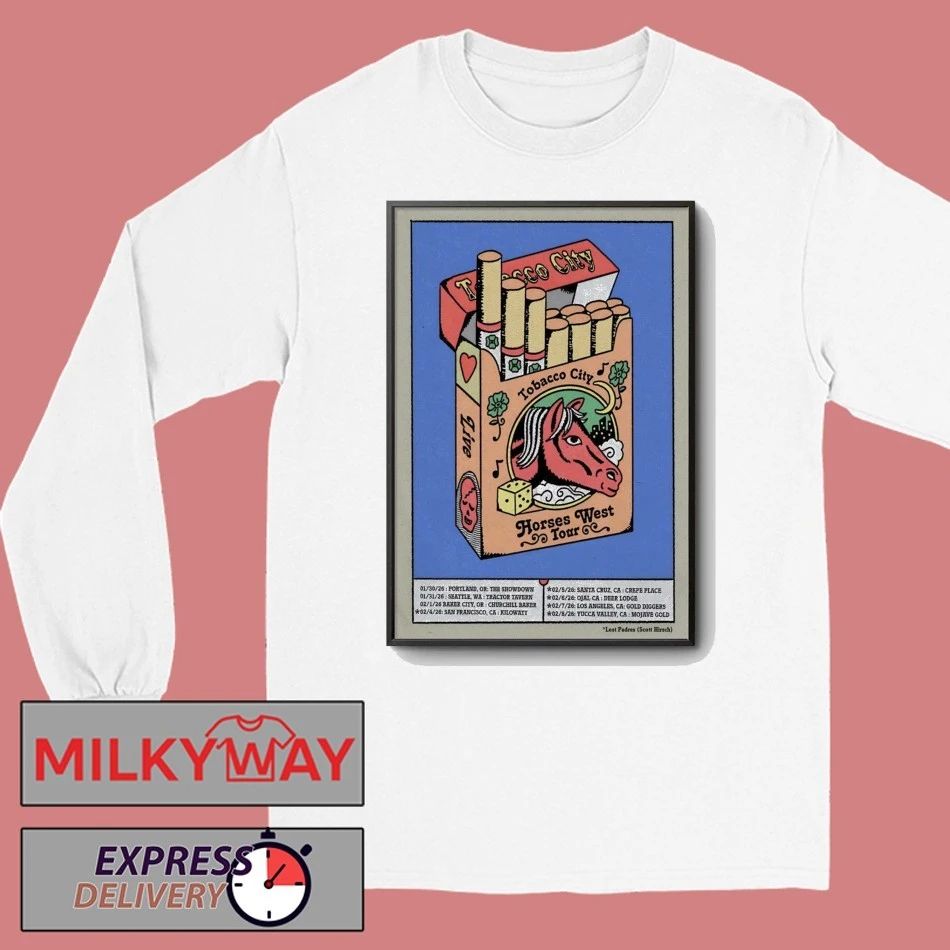Tobacco City 2026 Horses West Poster shirt