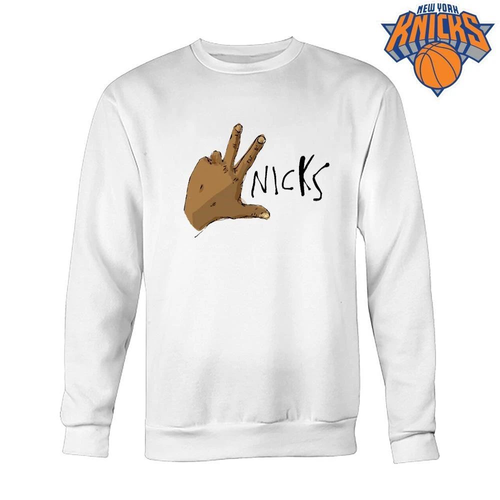 New York Knicks Champions NBA 2026 Three Point Celebration Hand Sign Shirt