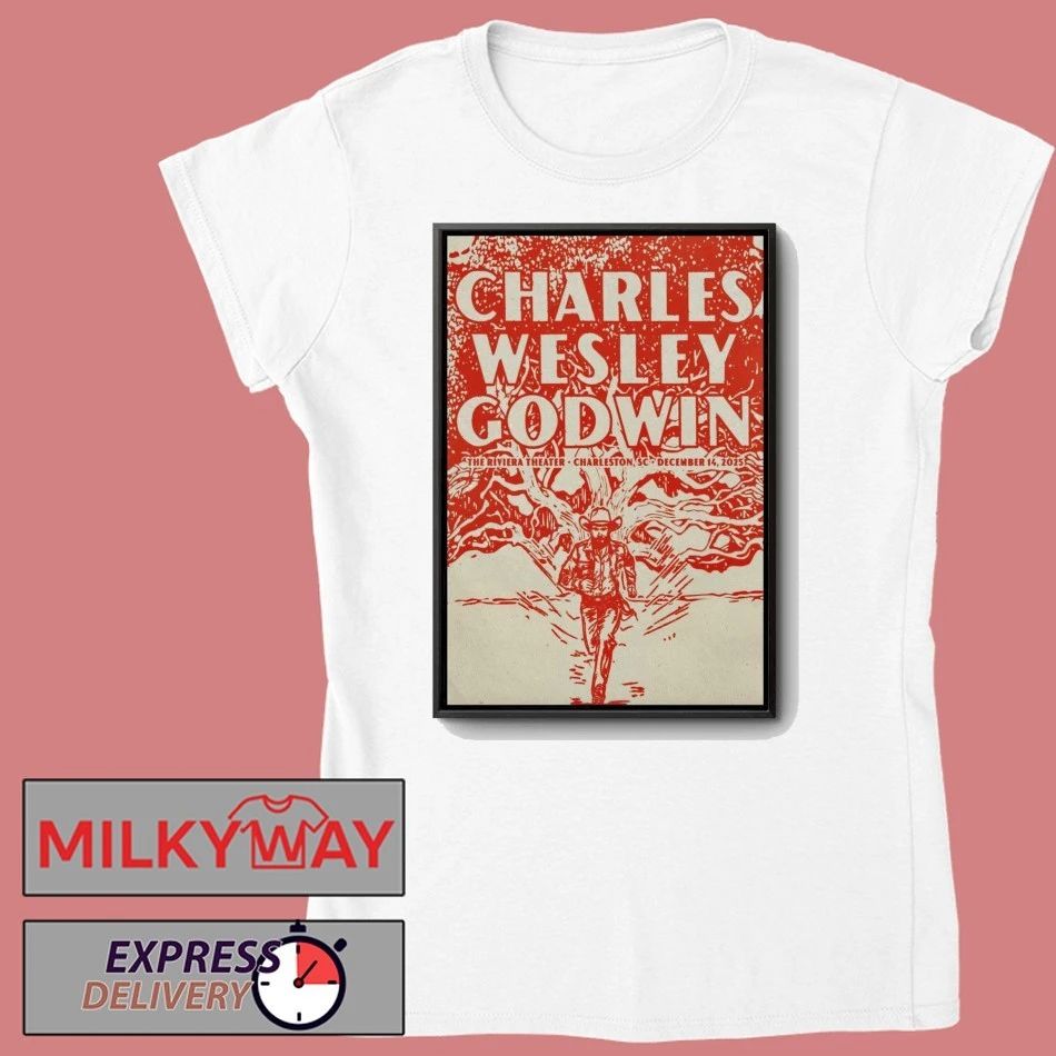 Charles Wesley GodwinThe Riviera Theater in Charleston, SC Dec 14 2025 Poster shirt