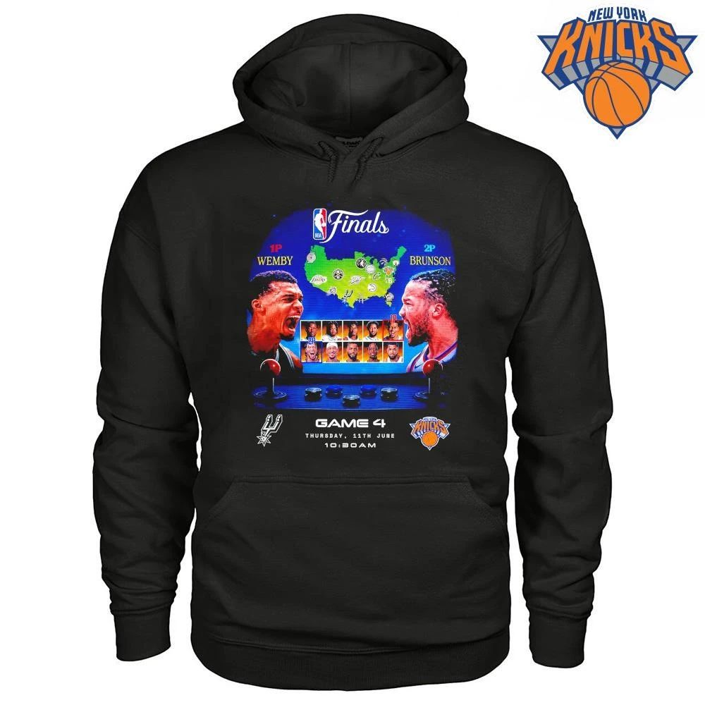 NBA Finals 2026 Game 4 Victor Wembanyama Jalen Brunson Arcade Style Shirt