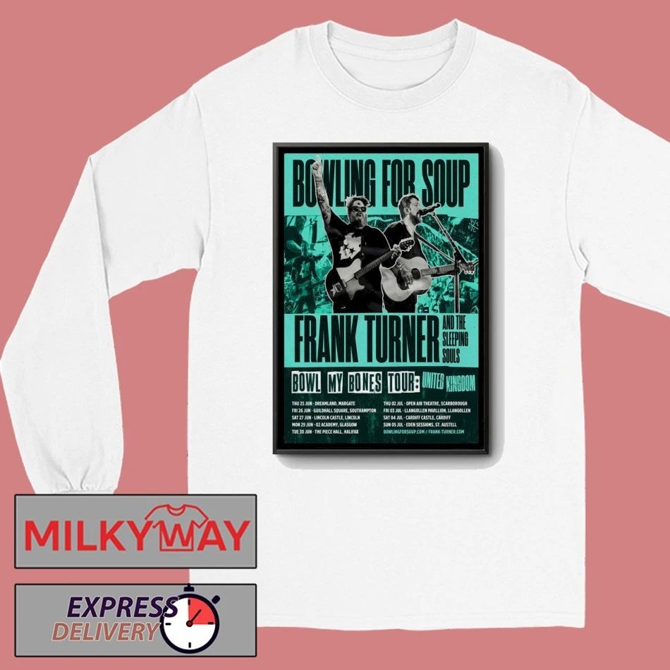 Bowling For Soup Bowl My Bones Tour UK 2026 Poster shirt