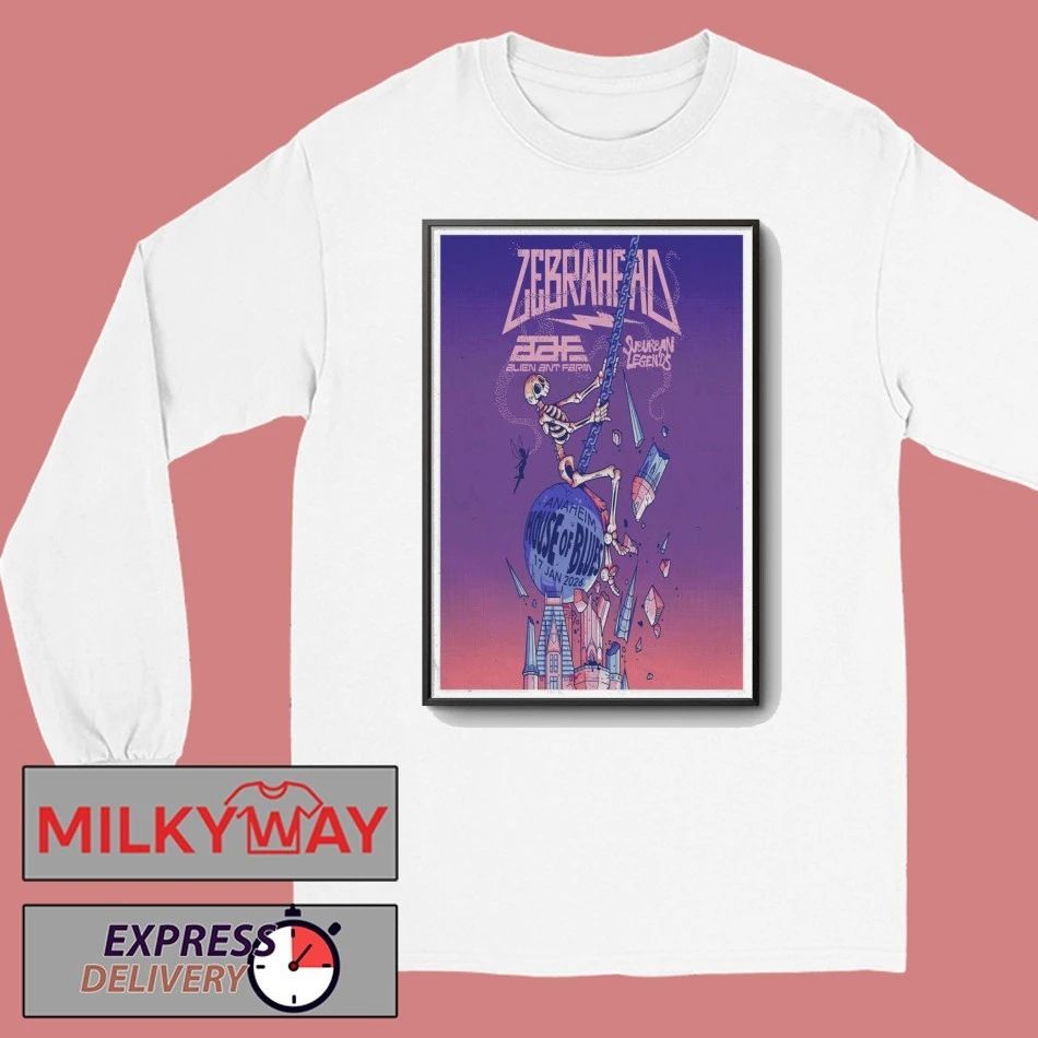 Zebrahead Jan 17 2026 Poster Anaheim, California shirt