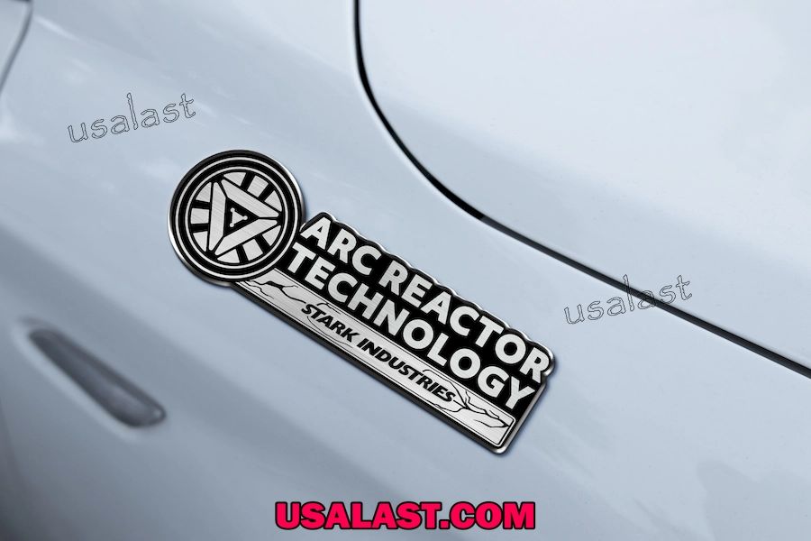 Iron Man Arc Reactor Technology Car Name Badge