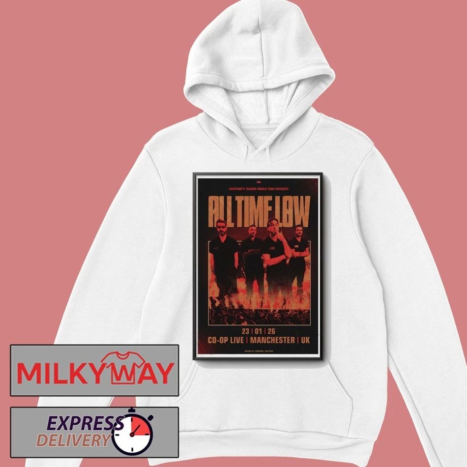 All Time Low Jan 23 2026 Manchester, UK Poster shirt