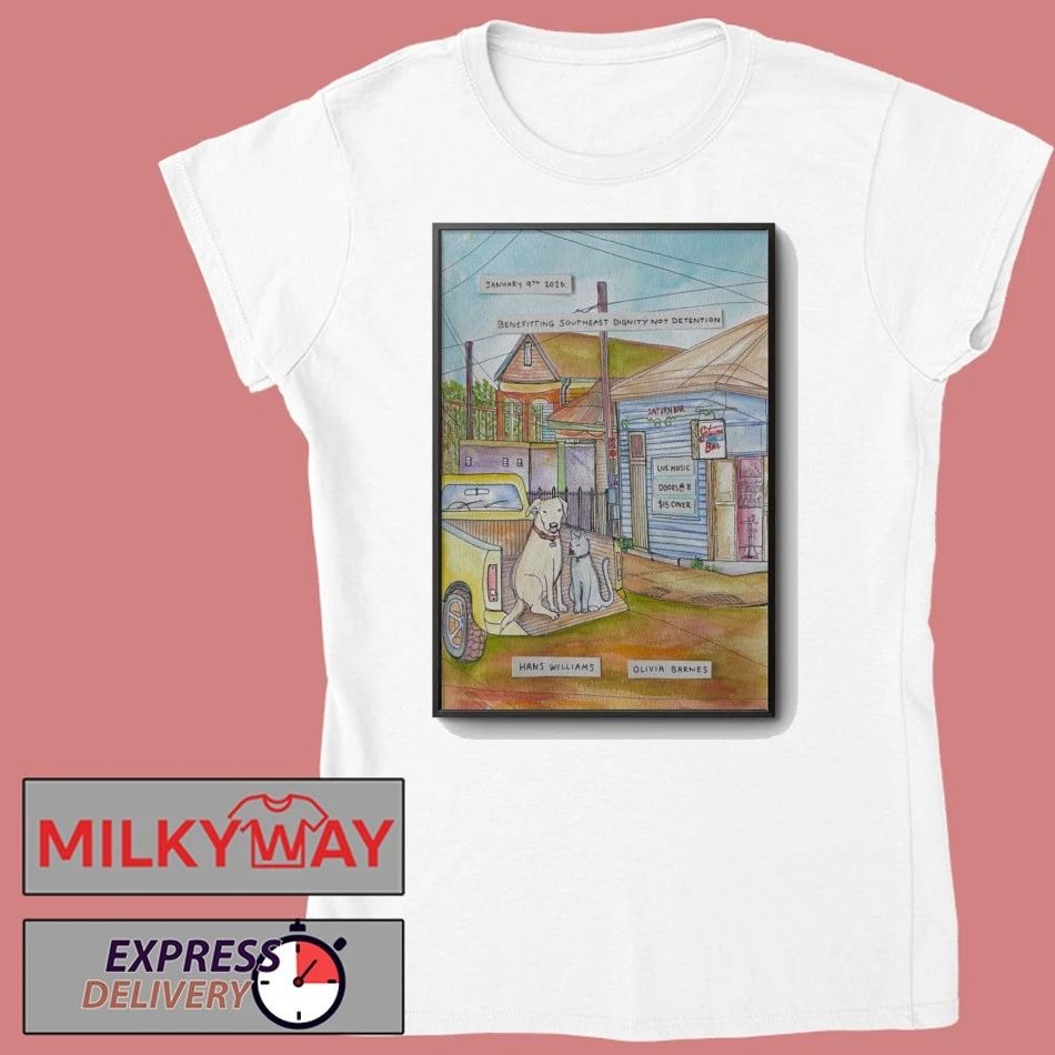 Hans Williams & Olivia Barnes Jan 9 2026 Poster Saturn Bar shirt