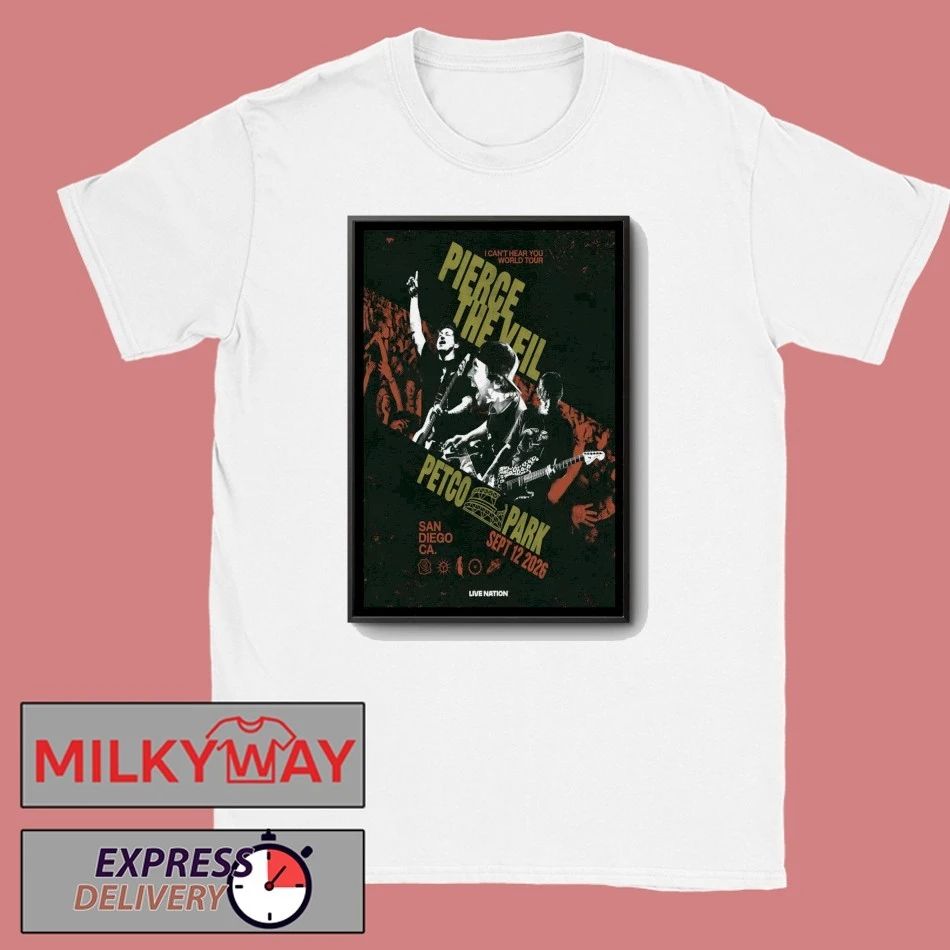 Pierce The Veil Tour San Diego CA On Sept 12 2026 Poster shirt