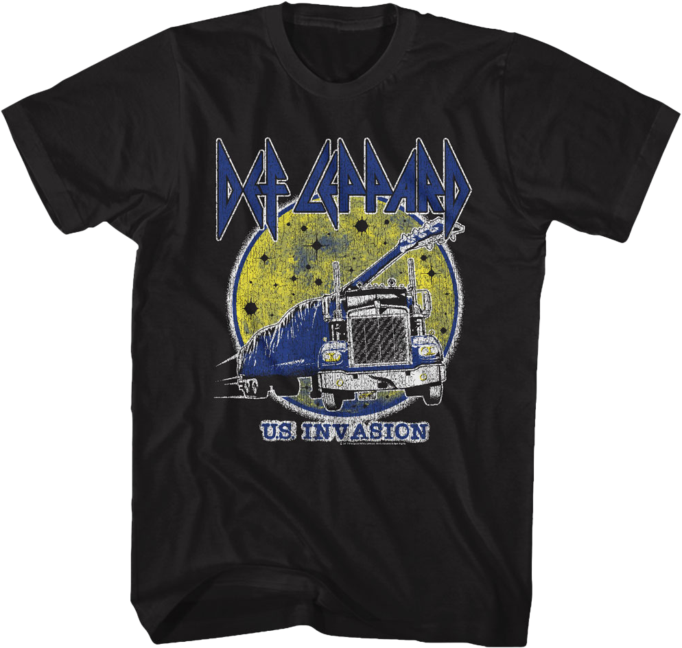 US Invasion Def Leppard T-Shirt Hoodie, Sweatshirt | CiraTrend.com (Image 1)