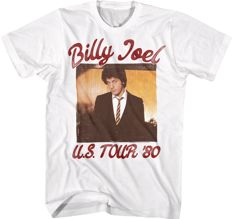 US Tour '80 Billy Joel T-Shirt Hoodie, Sweatshirt | CiraTrend.com (Image 1)