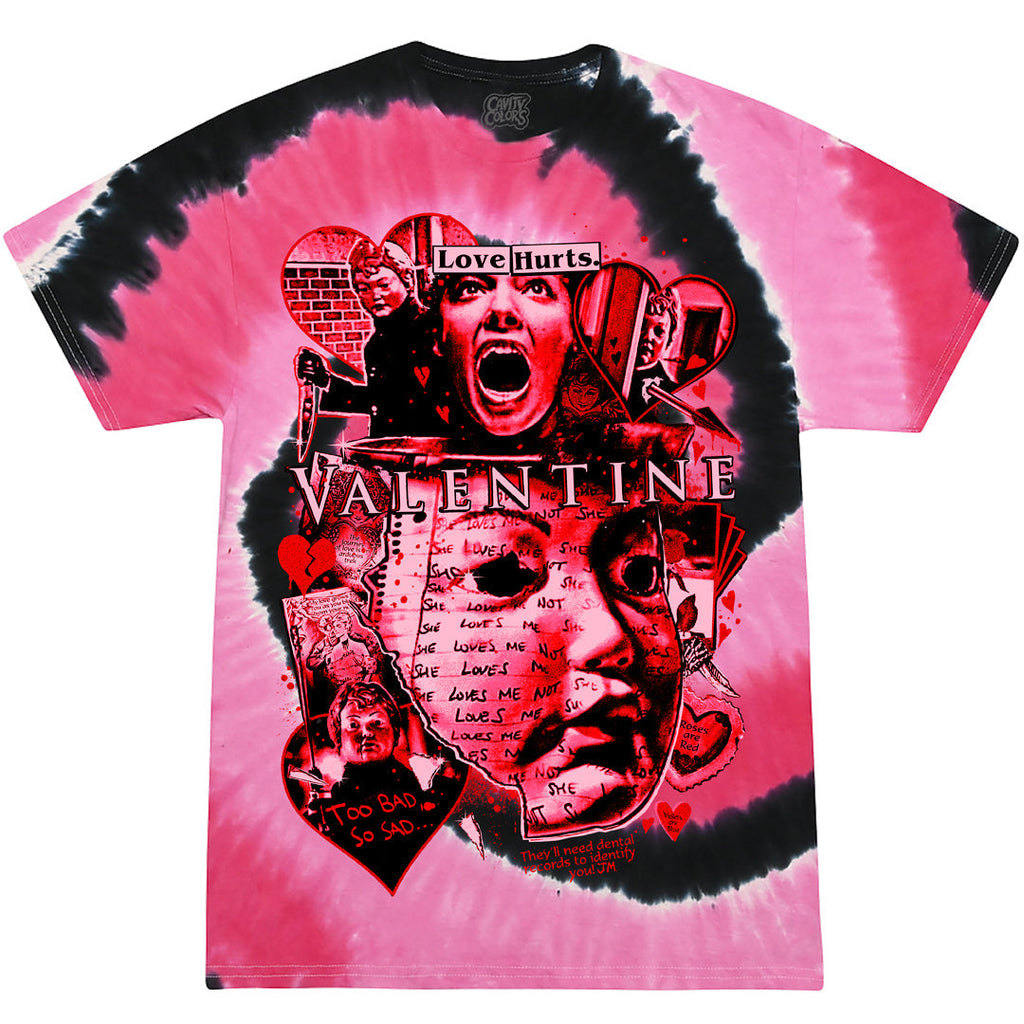 VALENTINE: LOVE HURTS - TIE-DYE T-SHIRT (BLEEDING HEART VARIANT) Hoodie, Sweatshirt | CiraTrend.com (Image 1)