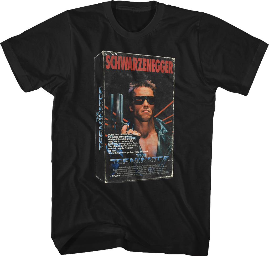 VHS Box Terminator T-Shirt Hoodie, Sweatshirt | CiraTrend.com (Image 1)
