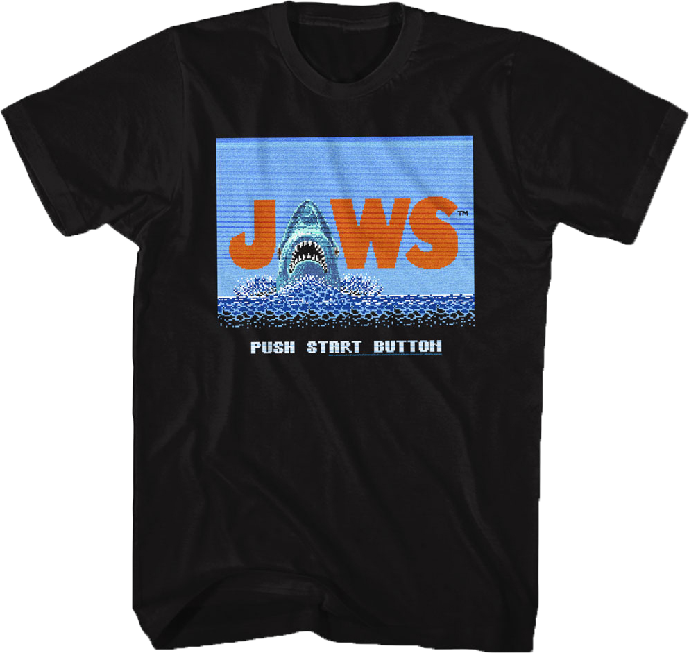 Video Game Jaws T-Shirt Hoodie, Sweatshirt | CiraTrend.com (Image 1)