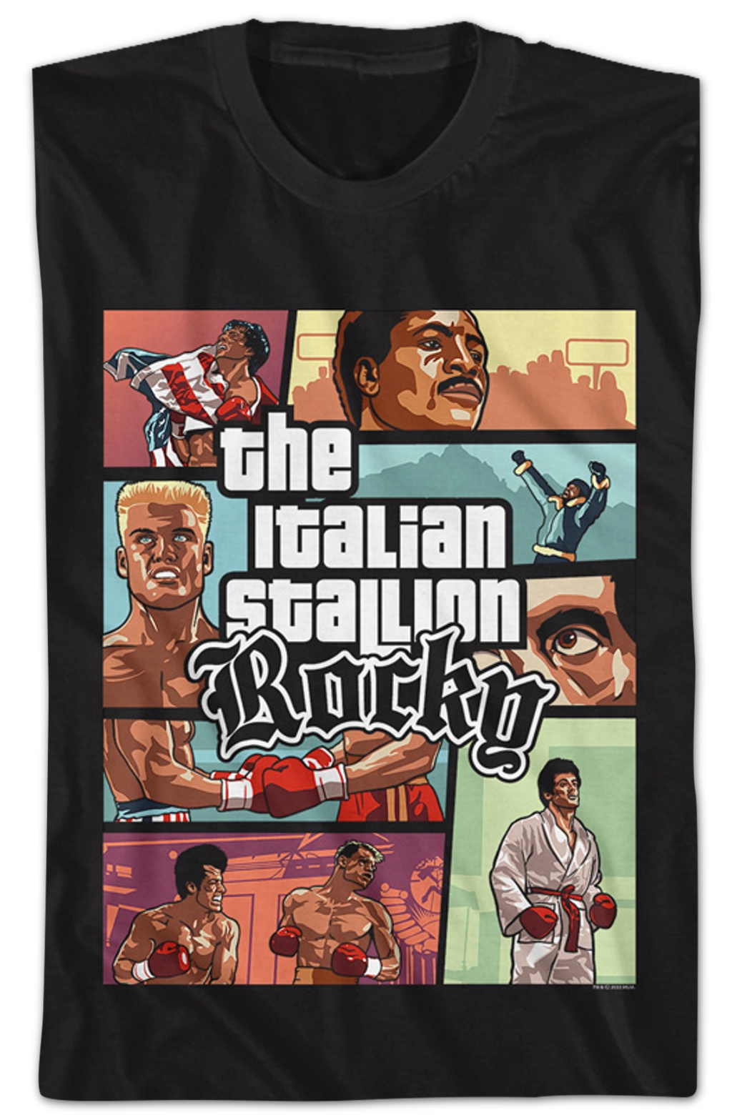 Video Game Panels Rocky IV T-Shirt Hoodie, Sweatshirt | CiraTrend.com (Image 2)
