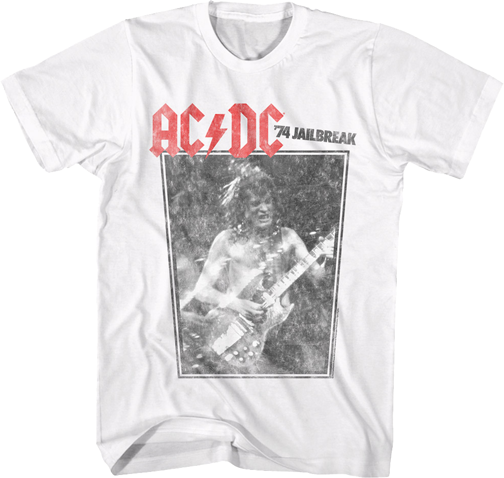 Vintage '74 Jailbreak ACDC Shirt Hoodie, Sweatshirt | CiraTrend.com (Image 1)