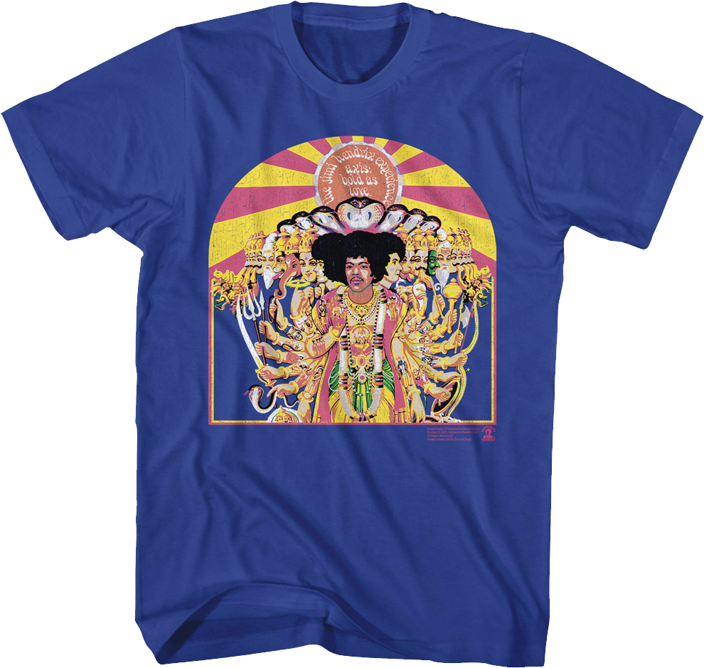 Vintage Axis Bold As Love Jimi Hendrix T-Shirt Hoodie, Sweatshirt | CiraTrend.com (Image 1)