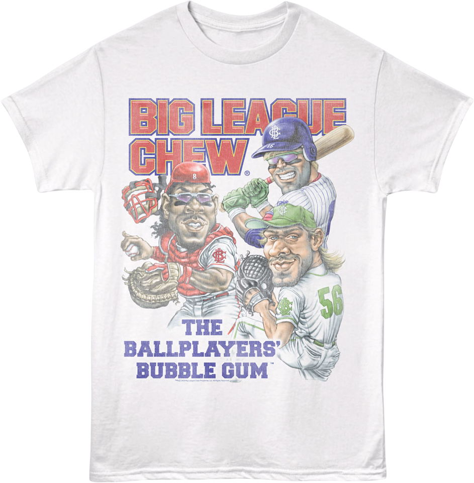 Vintage Ballplayers' Bubble Gum Big League Chew T-Shirt Hoodie, Sweatshirt | CiraTrend.com (Image 1)