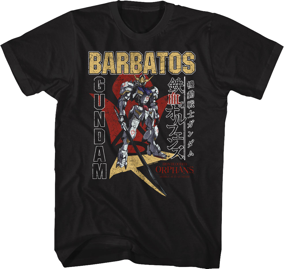 Vintage Barbatos Gundam T-Shirt Hoodie, Sweatshirt | CiraTrend.com (Image 1)