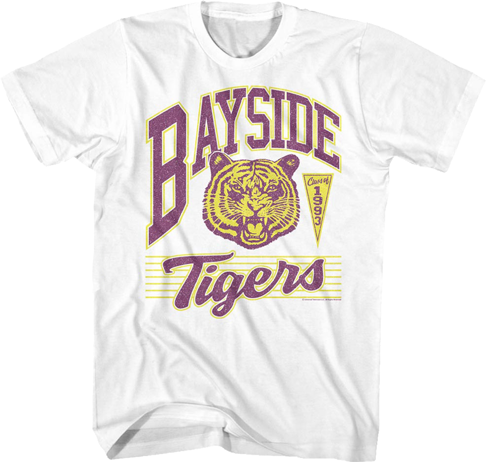 Vintage Bayside Class Of 1993 Saved By The Bell T-Shirt Hoodie, Sweatshirt | CiraTrend.com (Image 1)