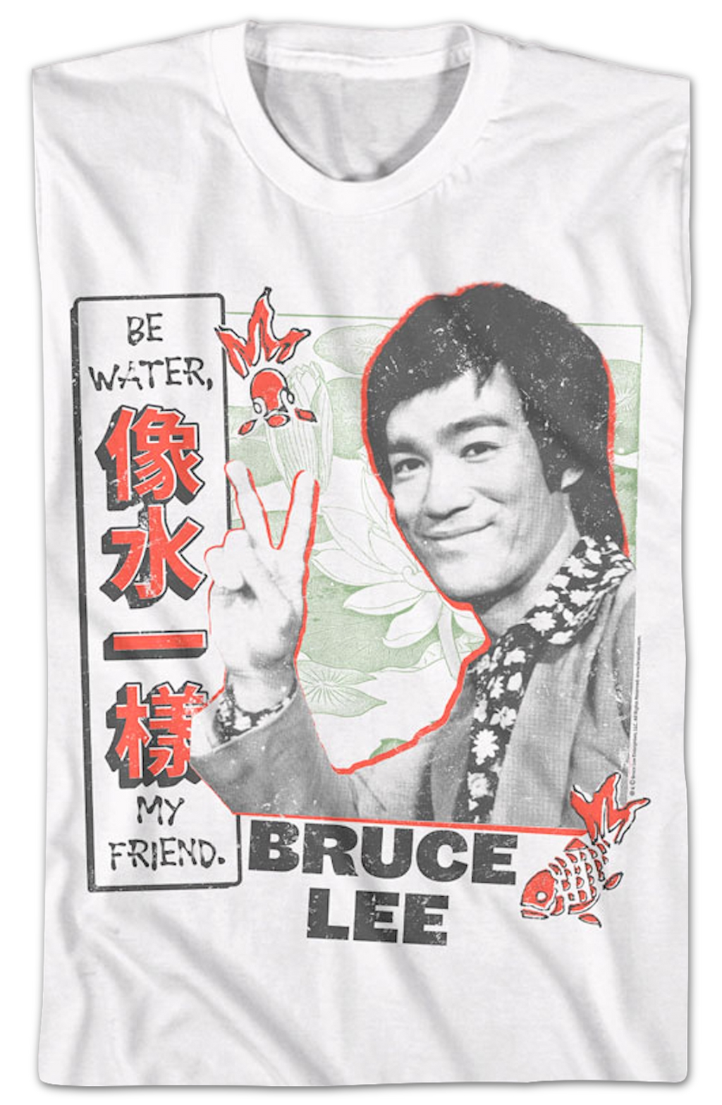 Vintage Be Water My Friend Bruce Lee T-Shirt Hoodie, Sweatshirt | CiraTrend.com (Image 2)