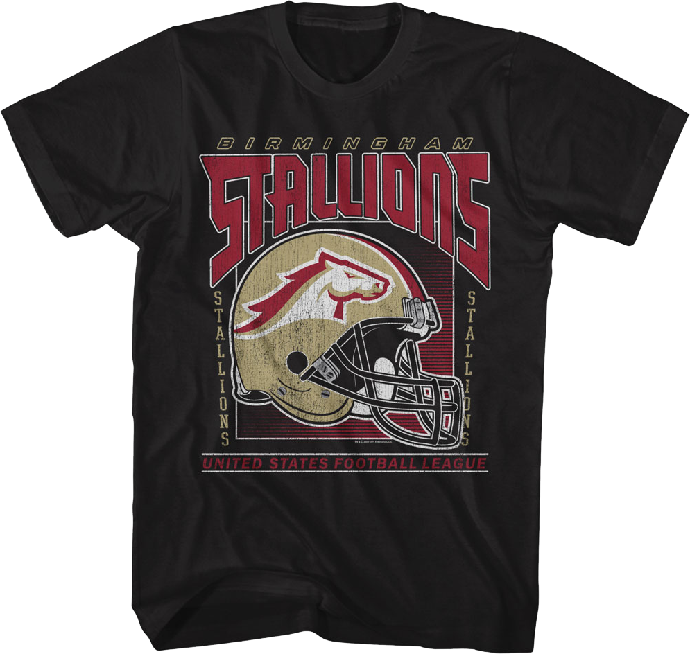 Vintage Birmingham Stallions Helmet USFL T-Shirt Hoodie, Sweatshirt | CiraTrend.com (Image 1)