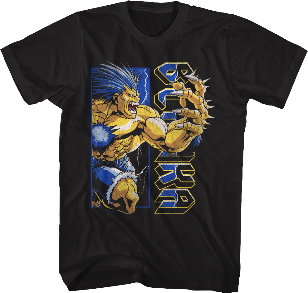 Vintage Blanka Street Fighter T-Shirt Hoodie, Sweatshirt | CiraTrend.com (Image 1)