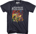 Navy Heather Cartoon Characters Dungeons & Dragons T-Shirt Hoodie, Sweatshirt | CiraTrend.com (Image 1)