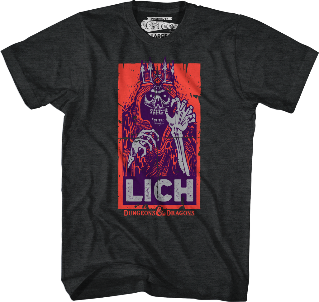 Vintage Lich Dungeons & Dragons T-Shirt Hoodie, Sweatshirt | CiraTrend.com (Image 1)