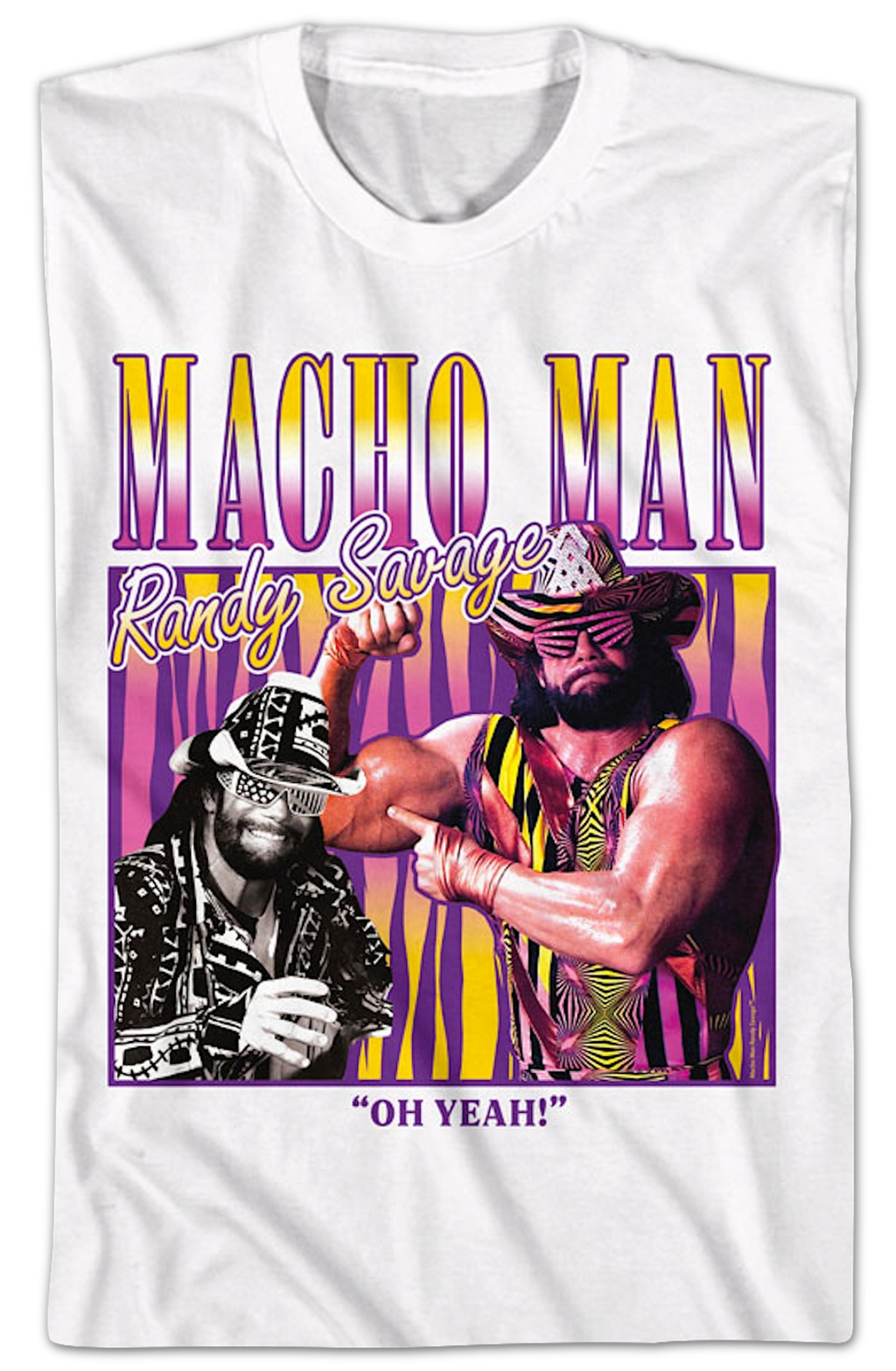 Vintage Oh Yeah Collage Macho Man Randy Savage T-Shirts, Hoodie, Sweatshirt