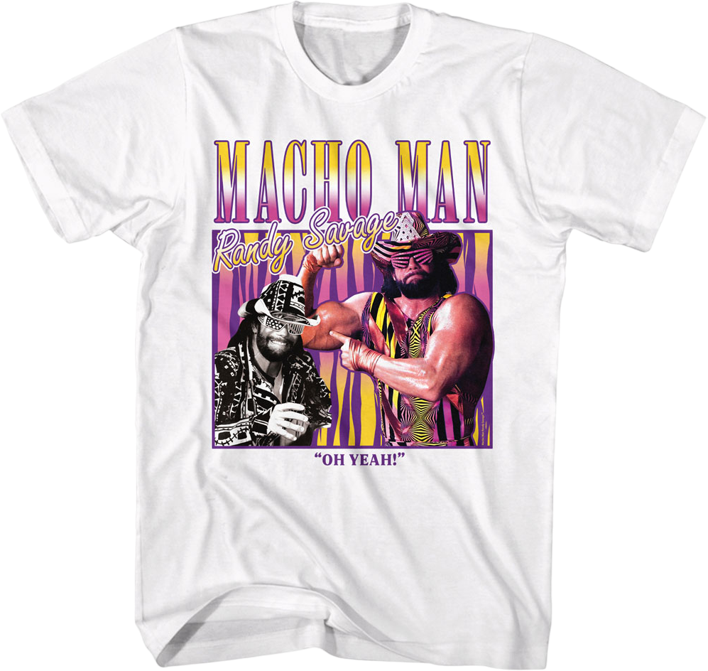 Vintage Oh Yeah Collage Macho Man Randy Savage T-Shirts, Hoodie, Sweatshirt