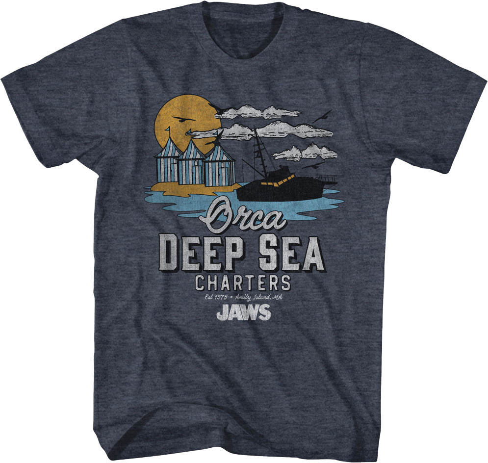 Vintage Orca Deep Sea Charters Jaws T-Shirts, Hoodie, Sweatshirt