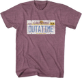 Vintage OUTATIME License Plate Back Future T-Shirts, Hoodie, Sweatshirt