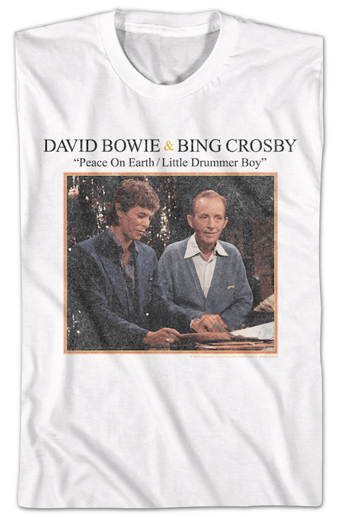 Peace On Earth/Little Drummer Boy David Bowie & Bing Crosby Shirt Hoodie, Sweatshirt | CiraTrend.com (Image 2)