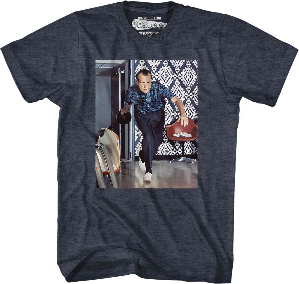 Vintage Richard Nixon Bowling T-Shirt Hoodie, Sweatshirt | CiraTrend.com (Image 1)