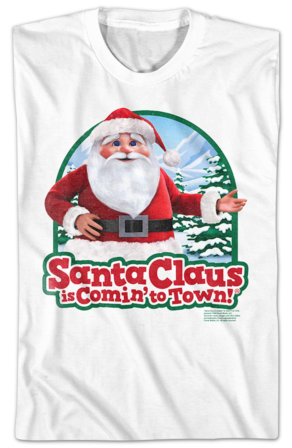 Vintage Santa Claus Is Comin' To Town T-Shirt Hoodie, Sweatshirt | CiraTrend.com (Image 2)