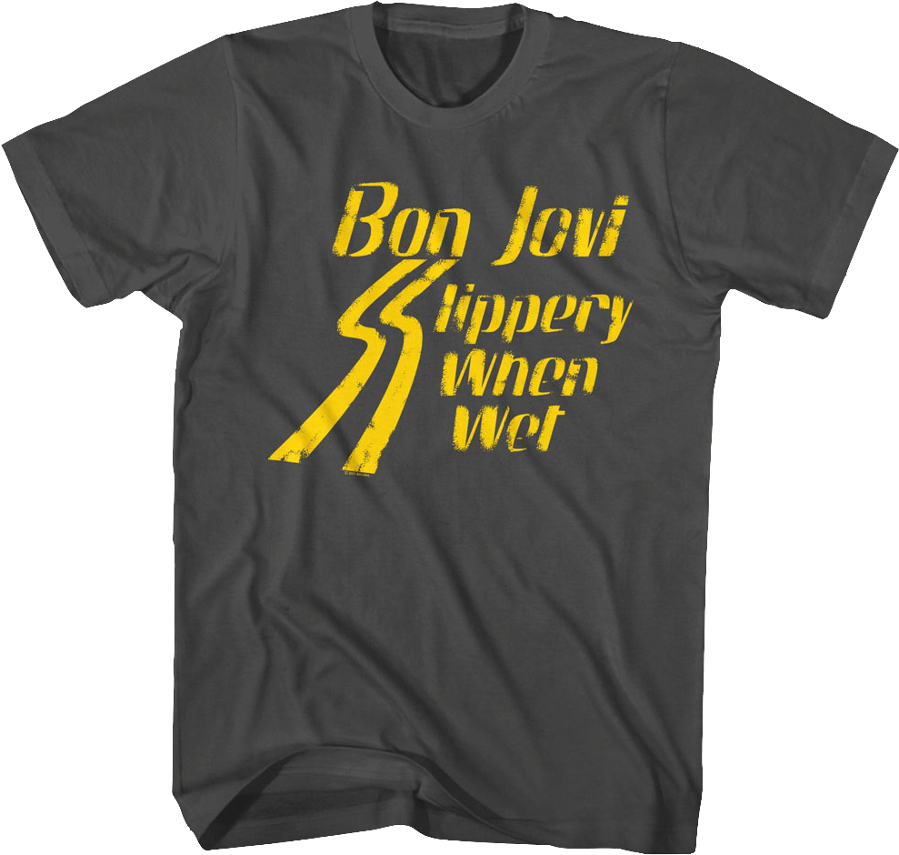 Vintage Slippery When Wet Bon Jovi T-Shirt Hoodie, Sweatshirt | CiraTrend.com (Image 1)