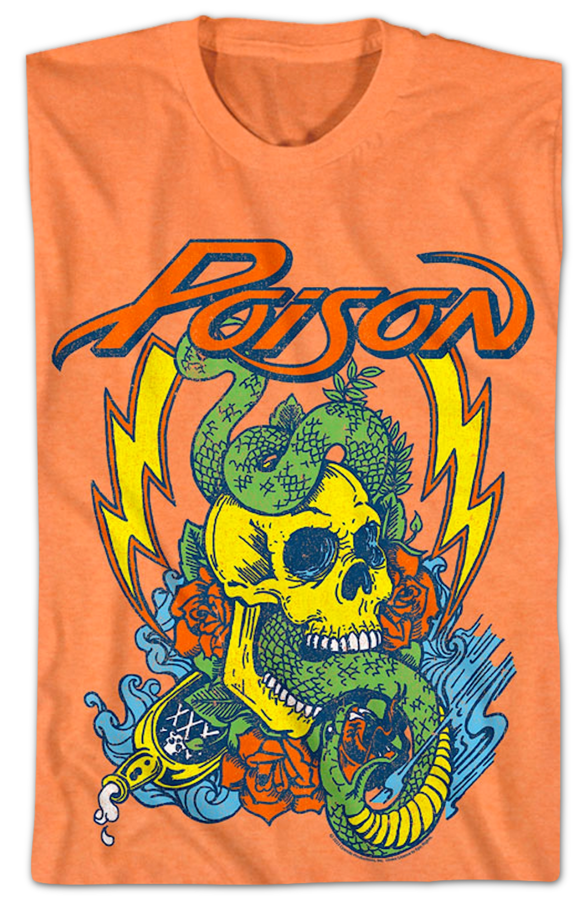 Vintage Snake & Skull Poison T-Shirt Hoodie, Sweatshirt | CiraTrend.com (Image 2)