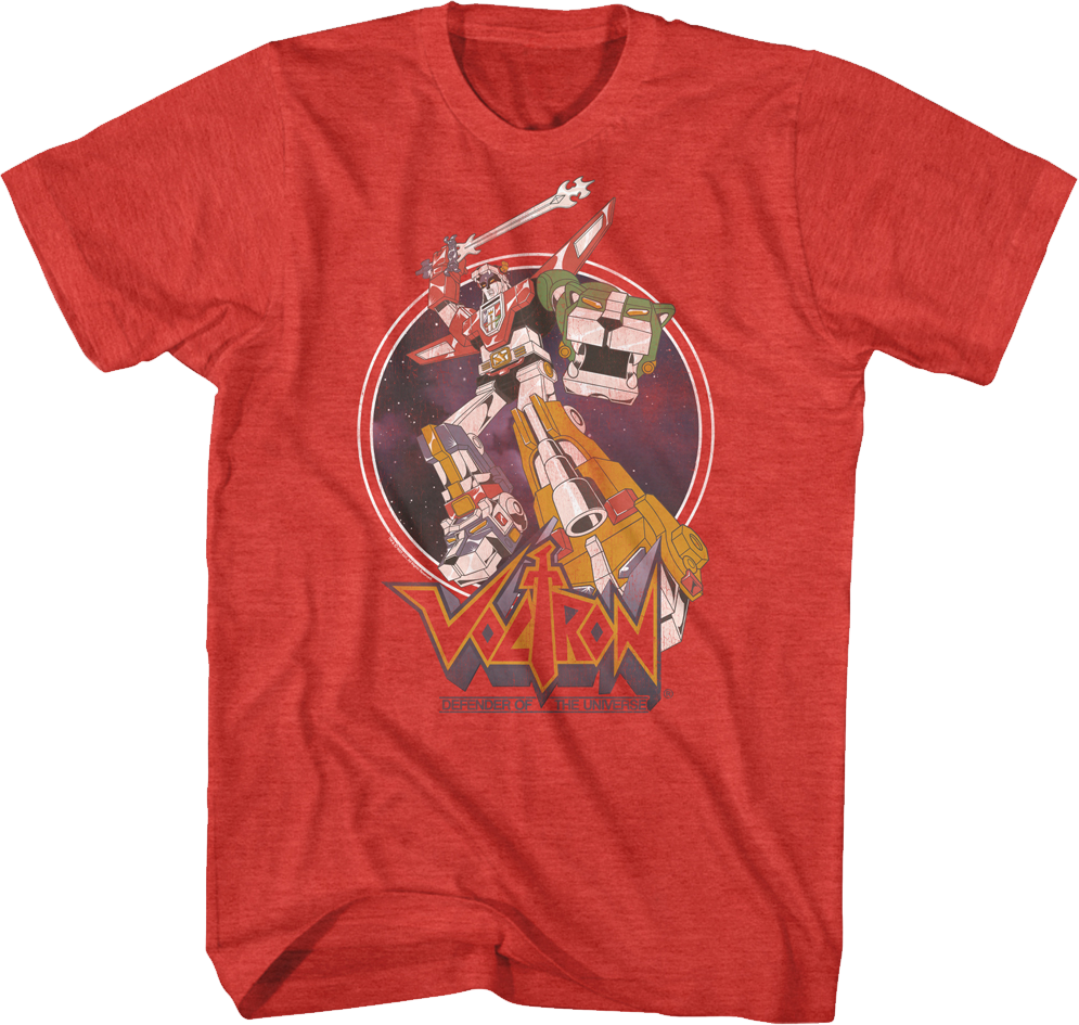 Vintage Space Circle Voltron T-Shirt Hoodie, Sweatshirt | CiraTrend.com (Image 1)