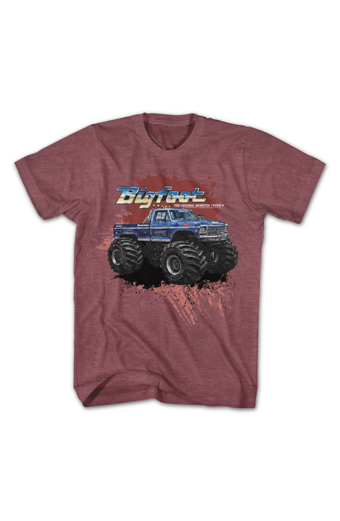 Vintage Splatter Background Bigfoot T-Shirt Hoodie, Sweatshirt | CiraTrend.com (Image 2)